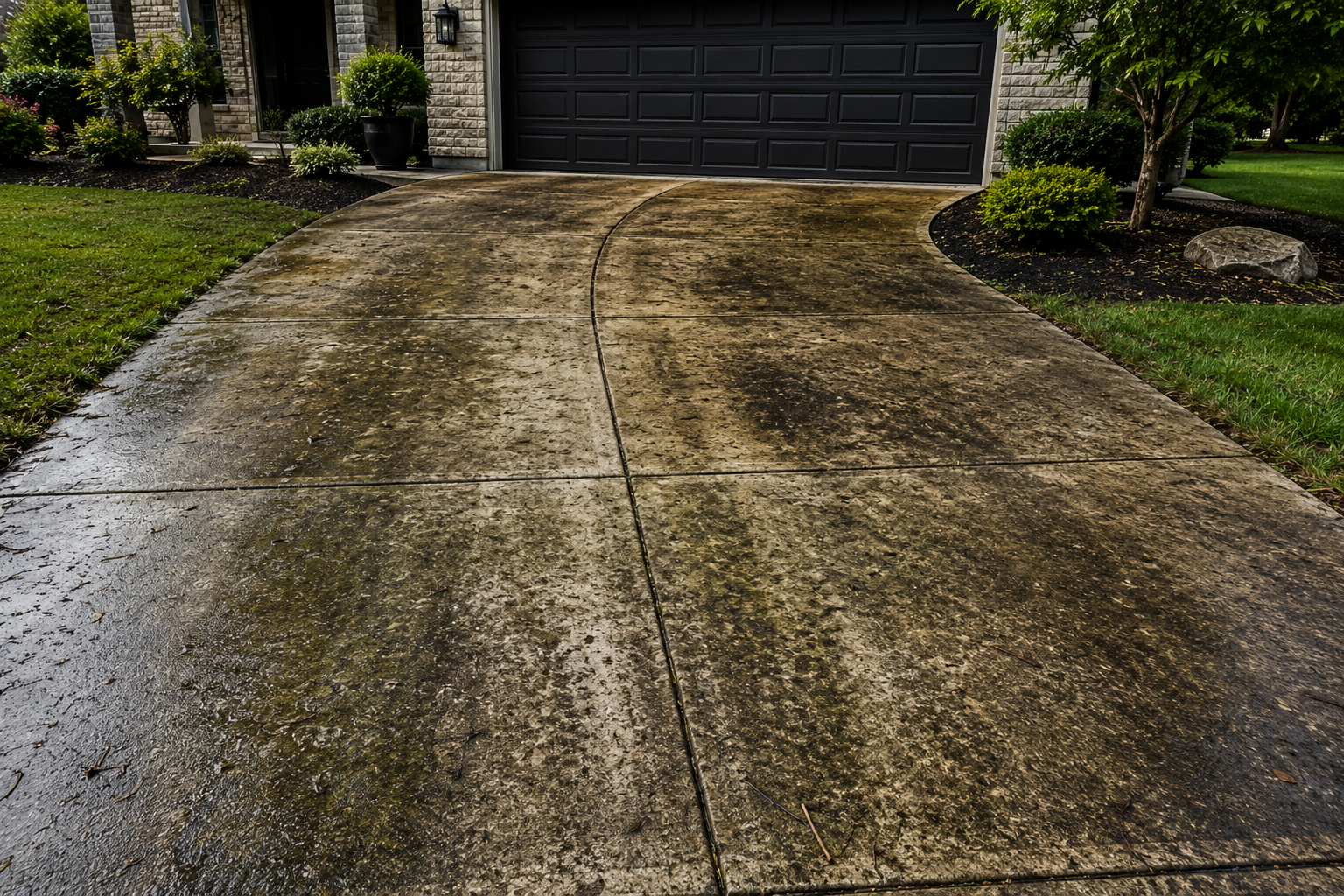 Dirty Driveway Before