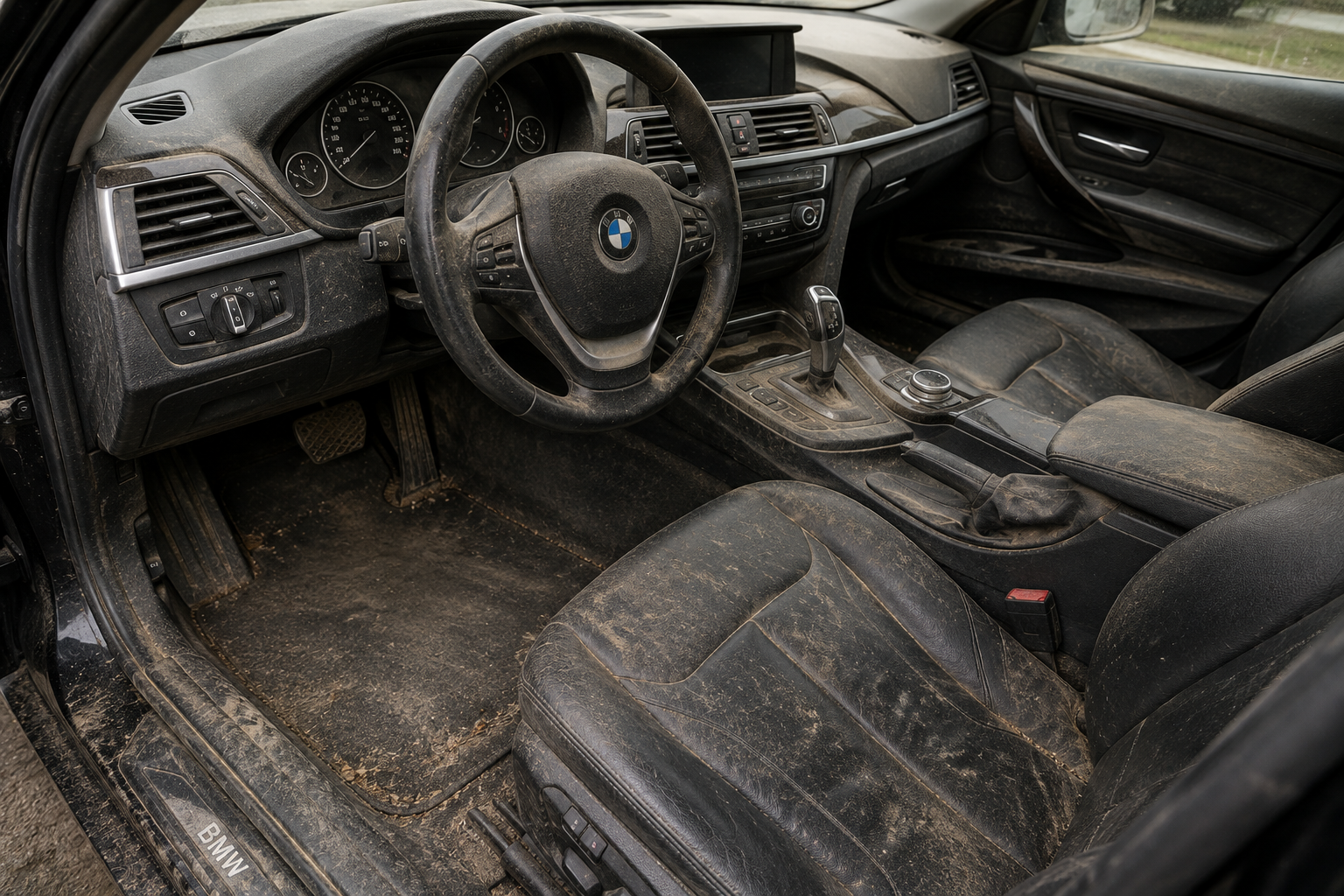 Dirty Interior Before
